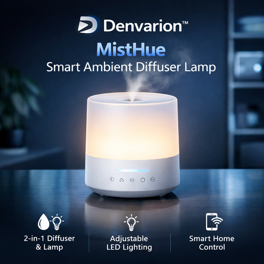 Denvarion™ MistHue Smart Ambient Diffuser Lamp